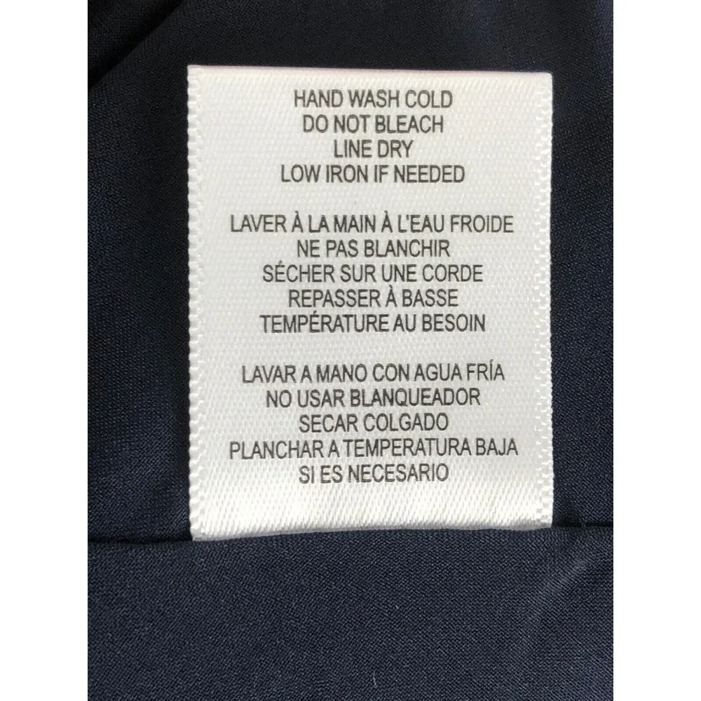 -New Collection by Bobeau Floral Curvy Skirt Womens Plus 3X Navy Cottagecore - Picture 9 of 10